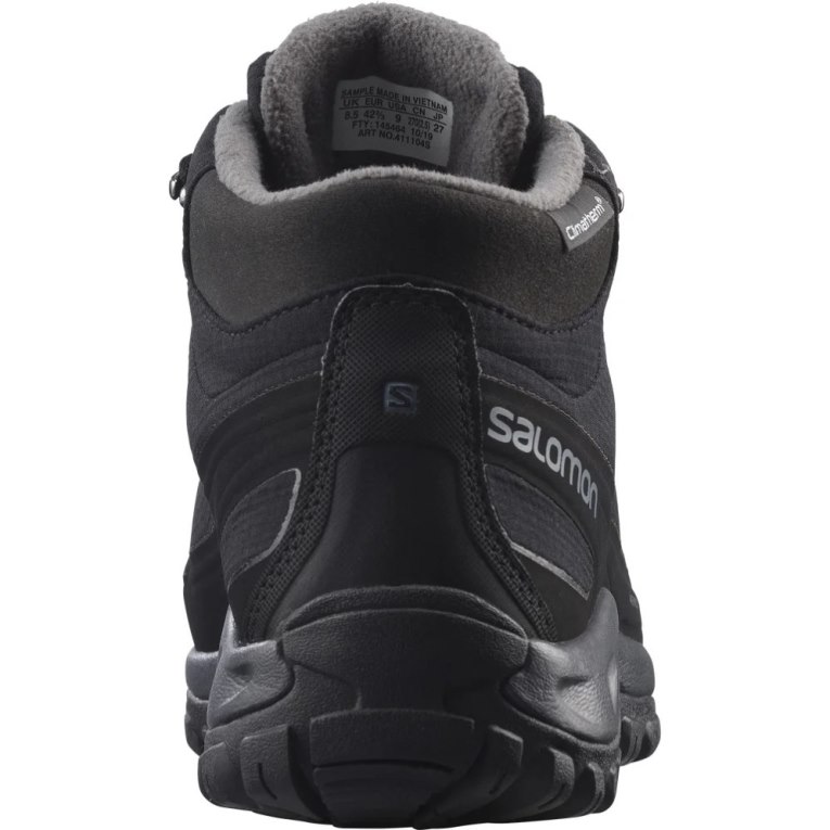 Black Salomon Shelter CSWP Men's Winter Boots | IE ET7912